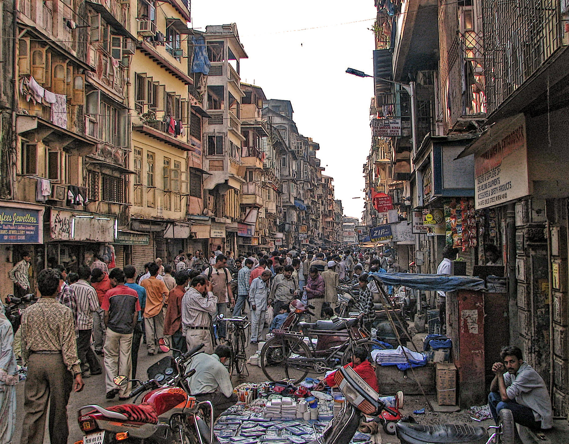 A bazaar in Mumbai, India.
