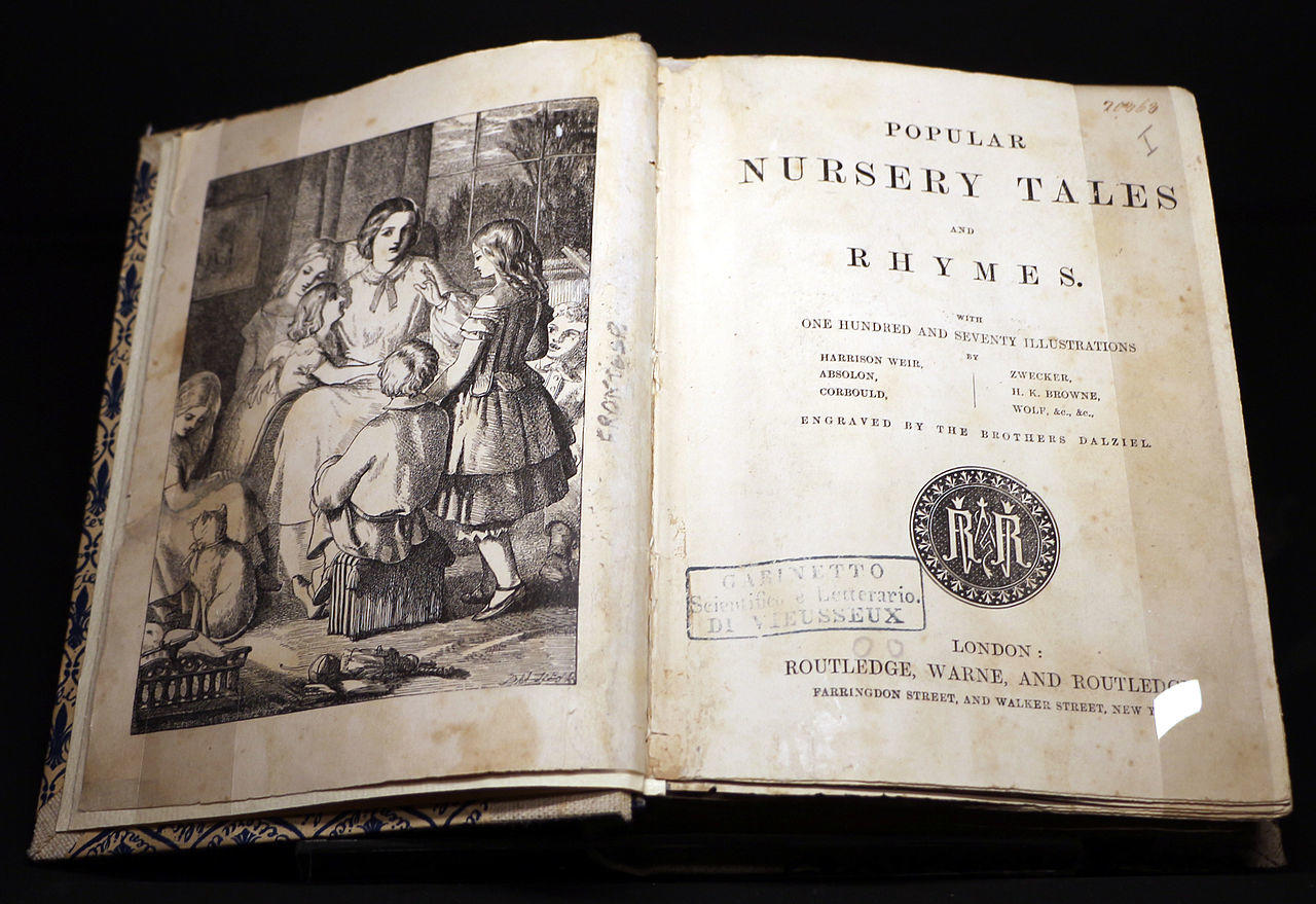 A book of popular nursery rhymes for kids.