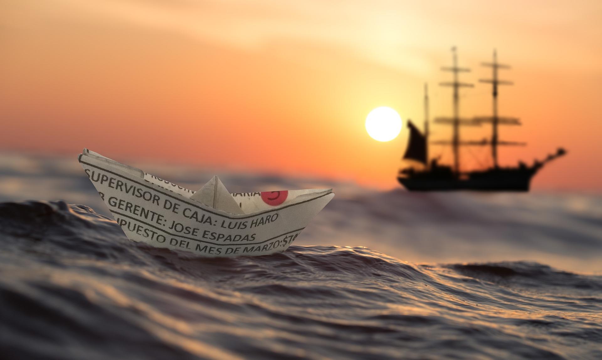 Why be a buffeted paper boat when you could be a galleon?