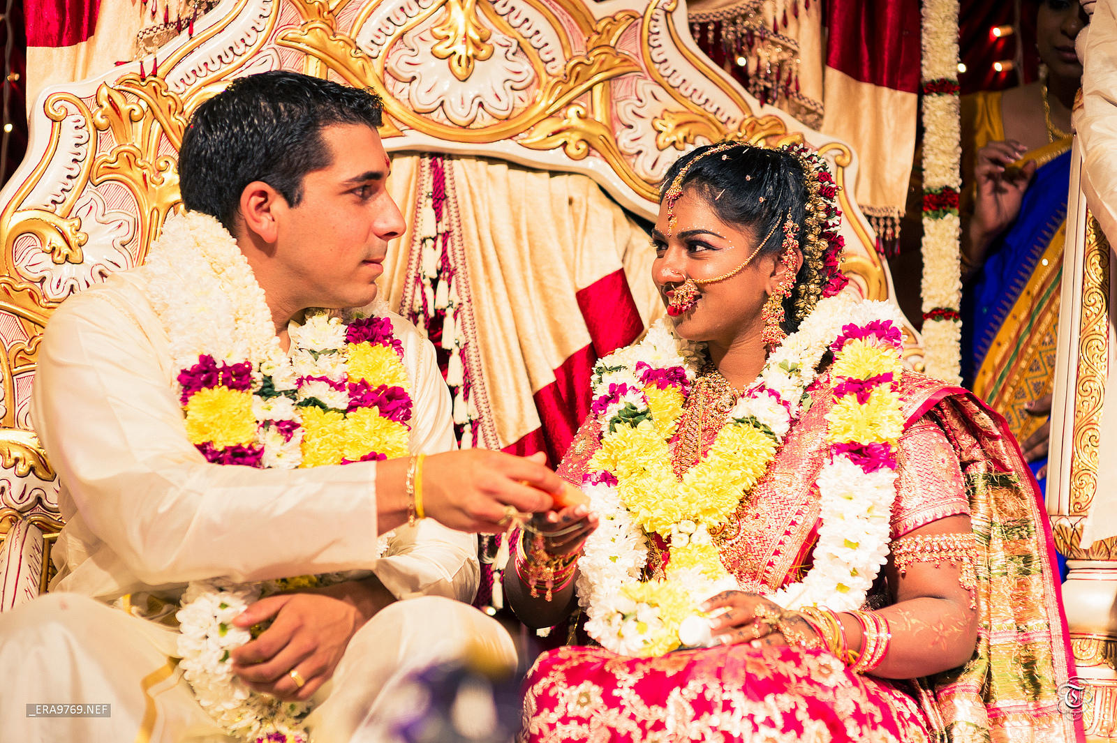 An Indian wedding ceremony.