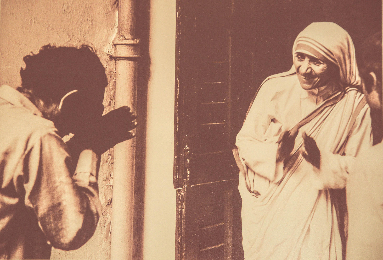 Mother Teresa in India.