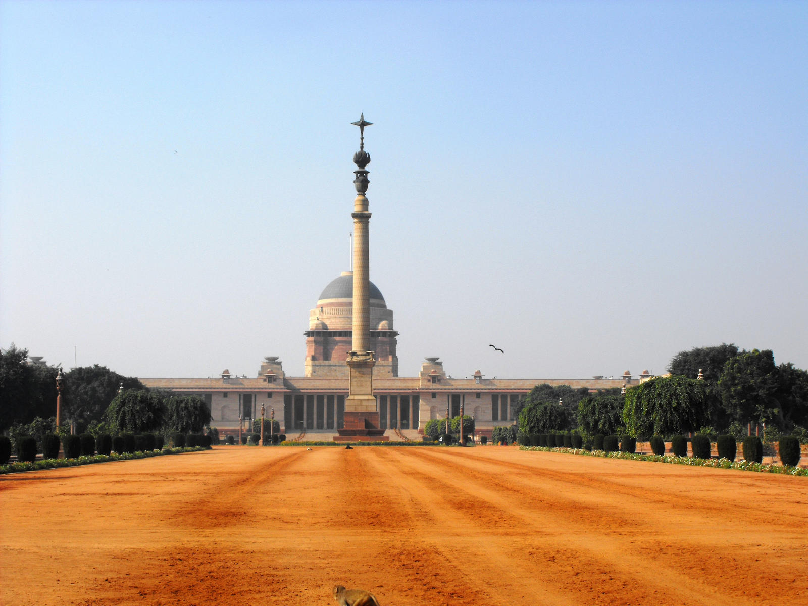 The presidential palace in Delhi.