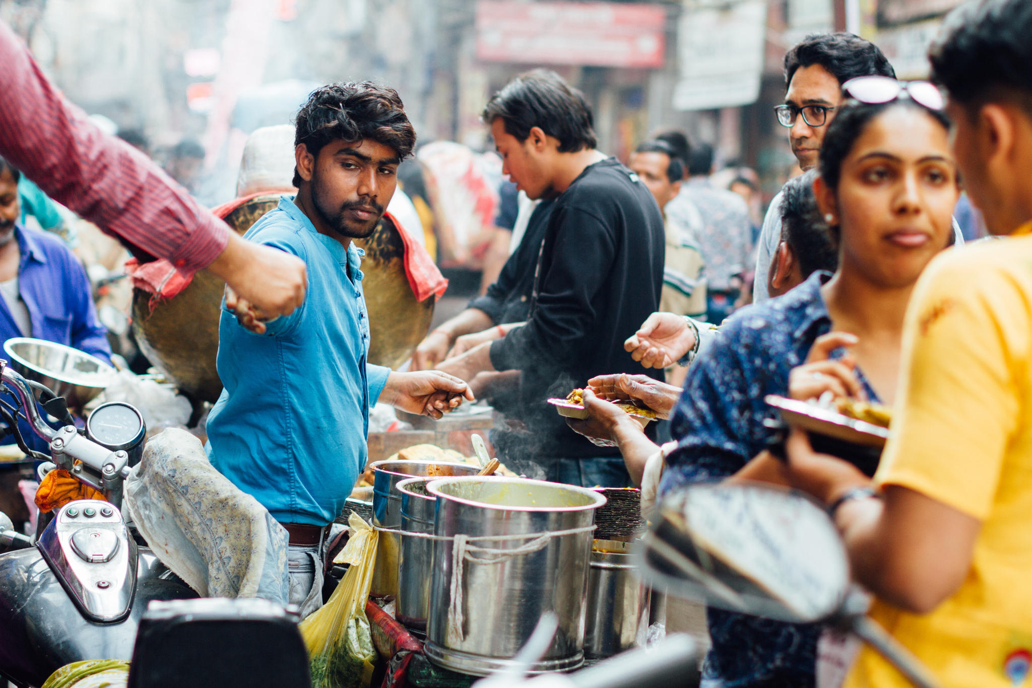 Street food in Delhi.