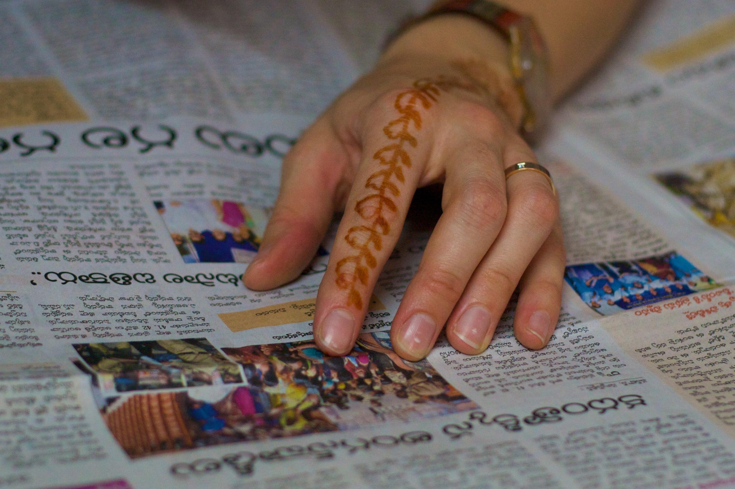 A newspaper in Telugu.