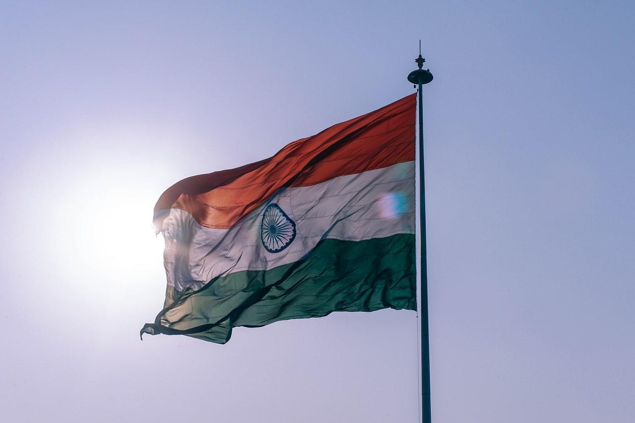 The Indian flag.