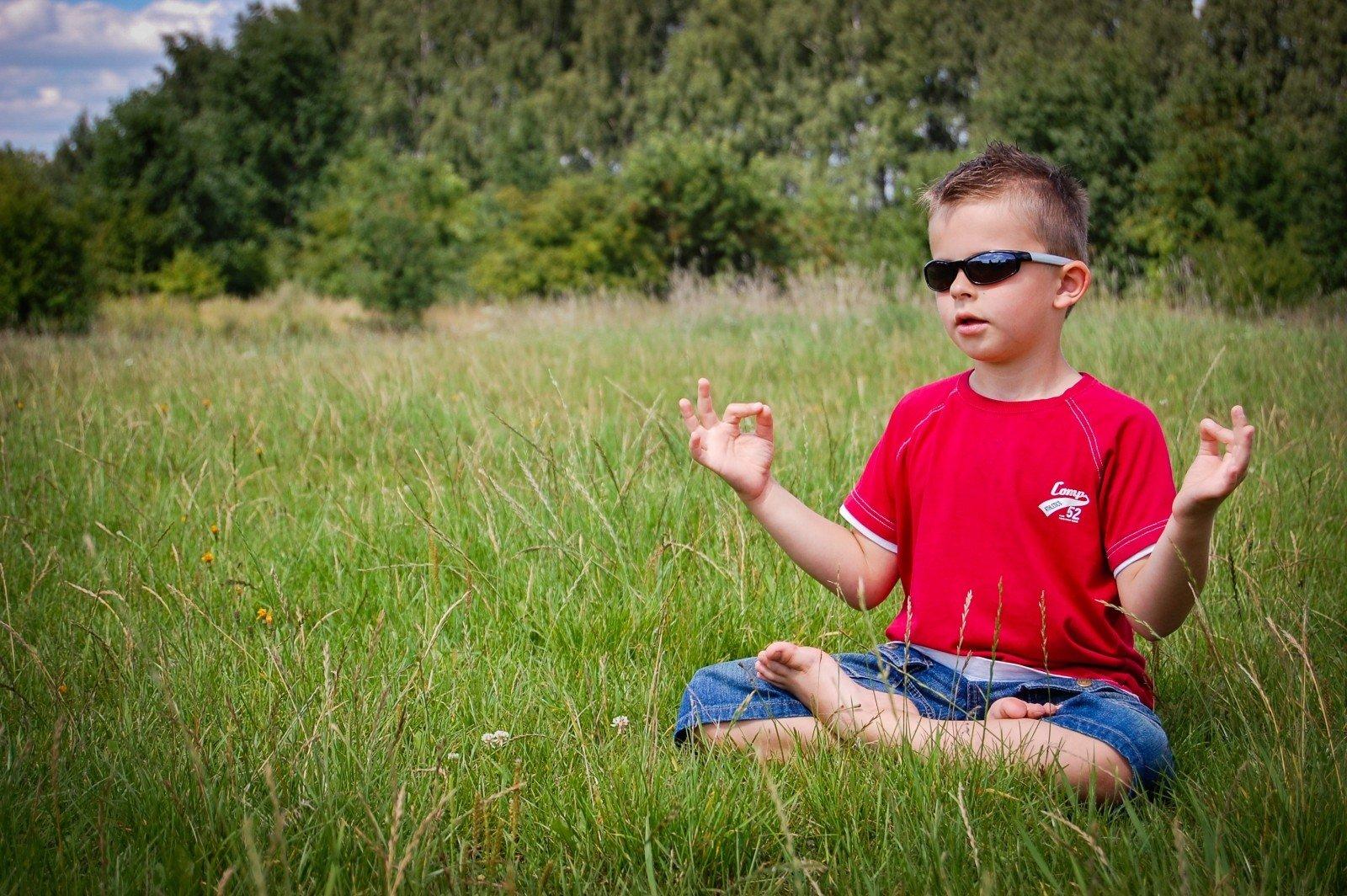 Meditating helps getting on with a healthier lifestyle.