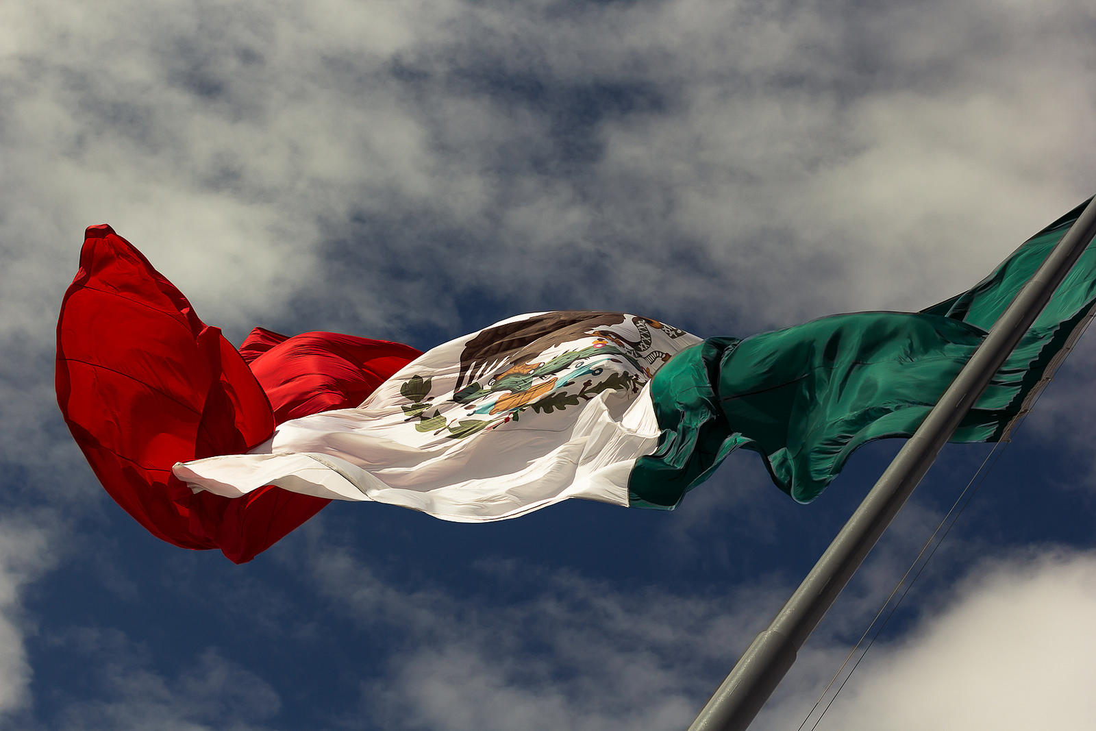 The Mexican flag.