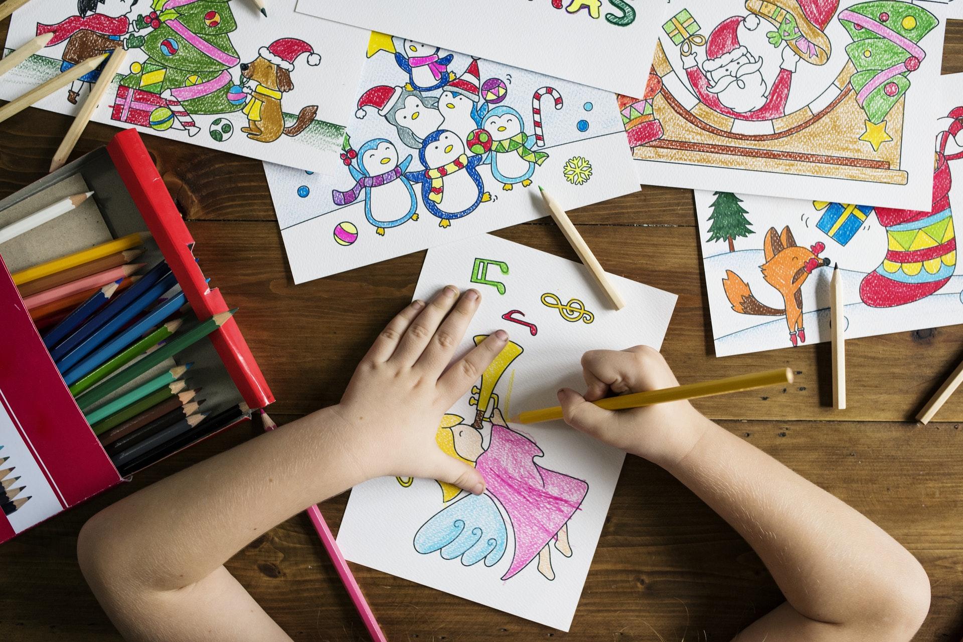 Colouring and drawing can be learn as a kid or master later as an adult.