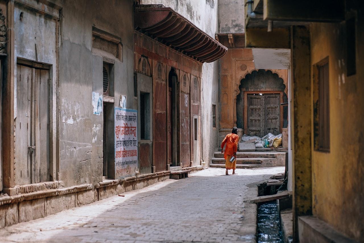 Streets in India.