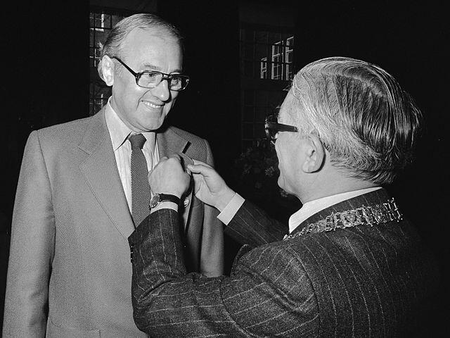 Portrait of Dutch author Appie Baantjer.