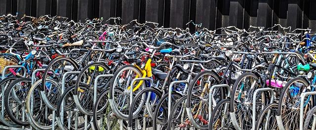 so many bicycles