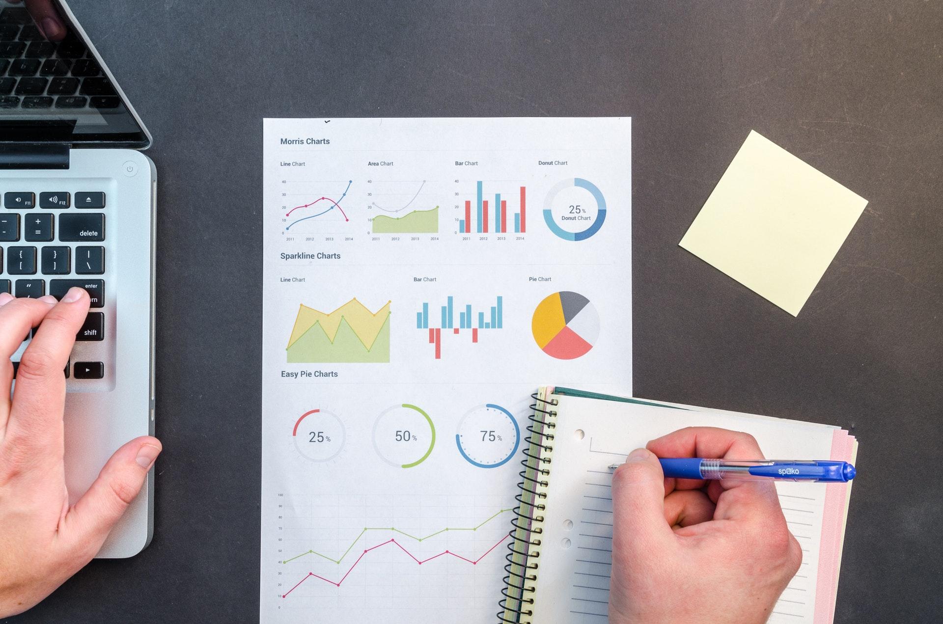 Using accounting software to prepare reports.