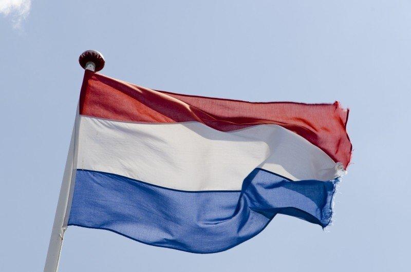 Dutch flag of country of Dutch language