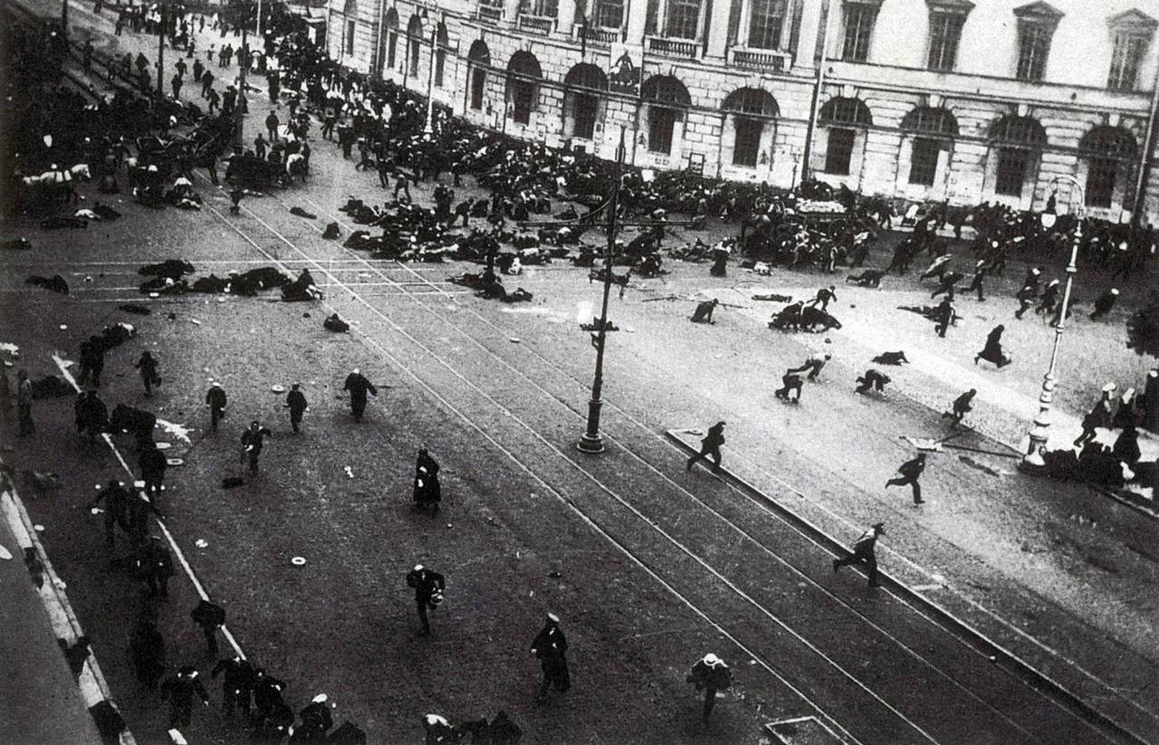 A Petrograd street riot