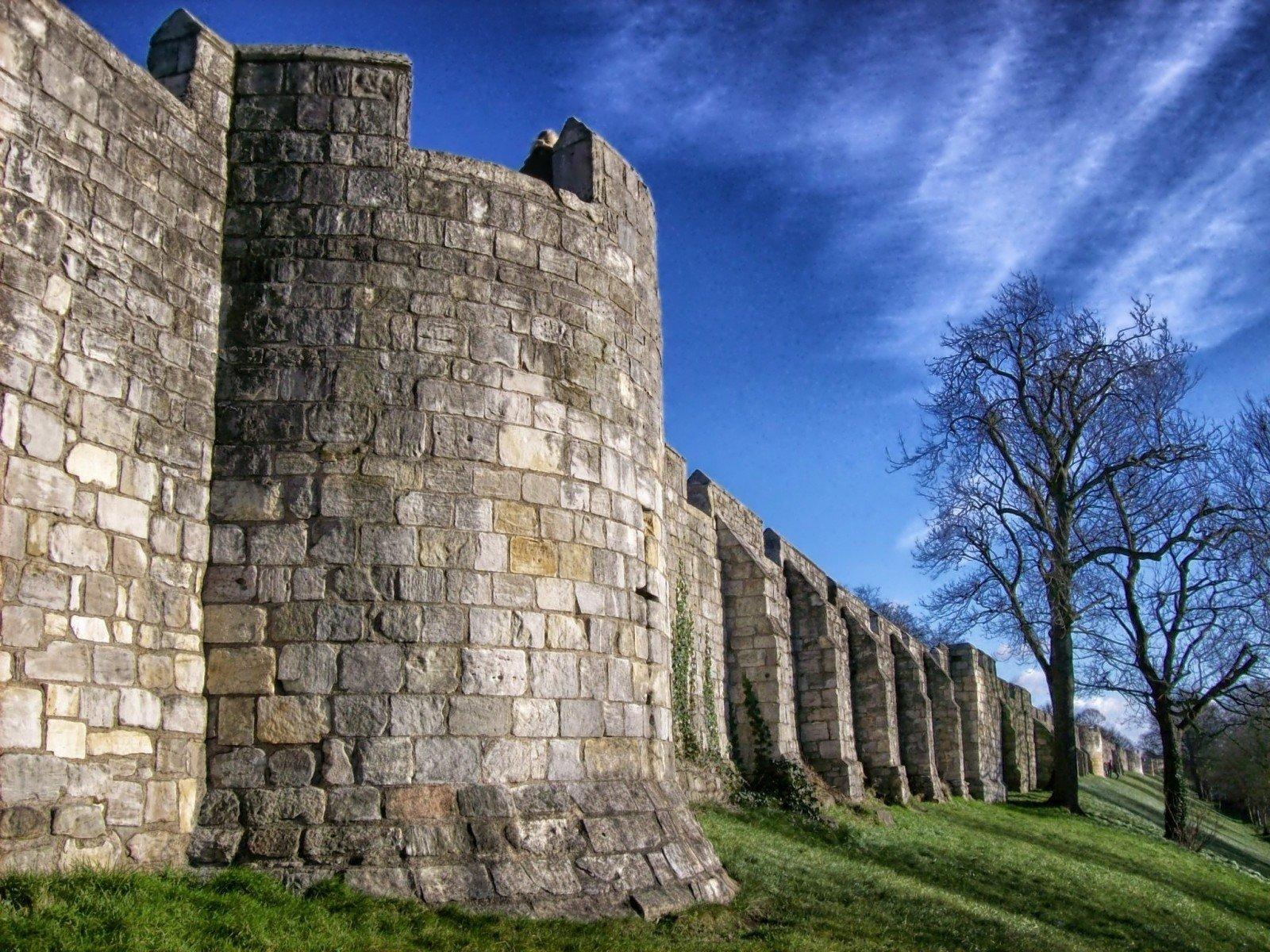 City walls of York.