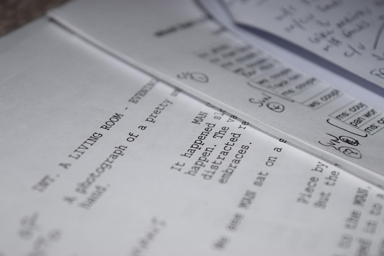 You might work through a screenplay as part of an acting class.