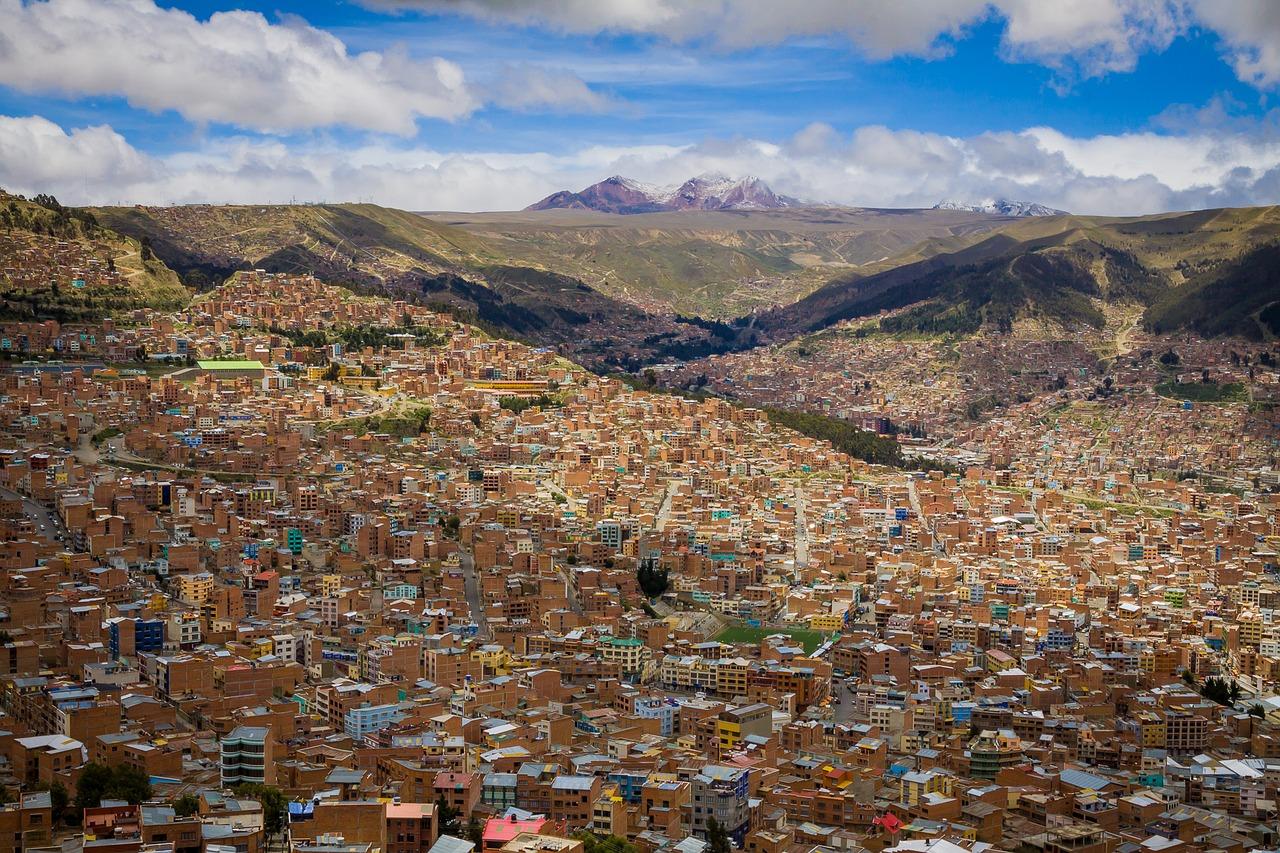 View over La Paz, Bolivia.