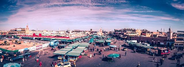 the markets of Marrakech
