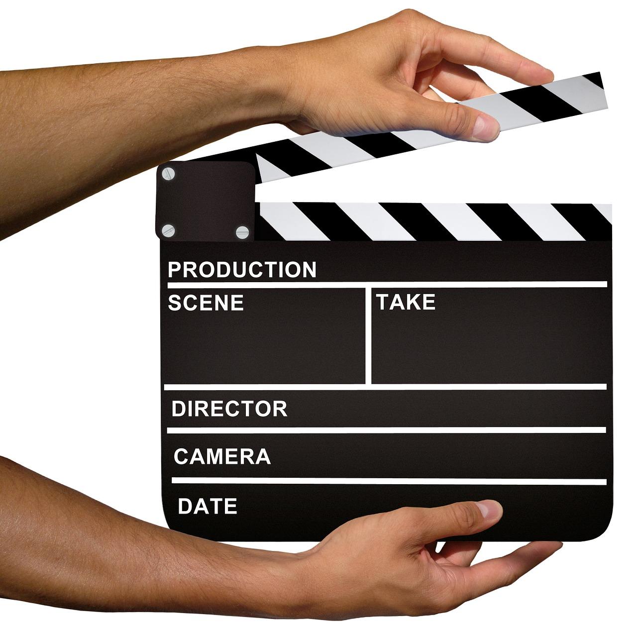 A film clapper board. If you want to learn how to act you should also be comfortable taking direction from a director or instructor.