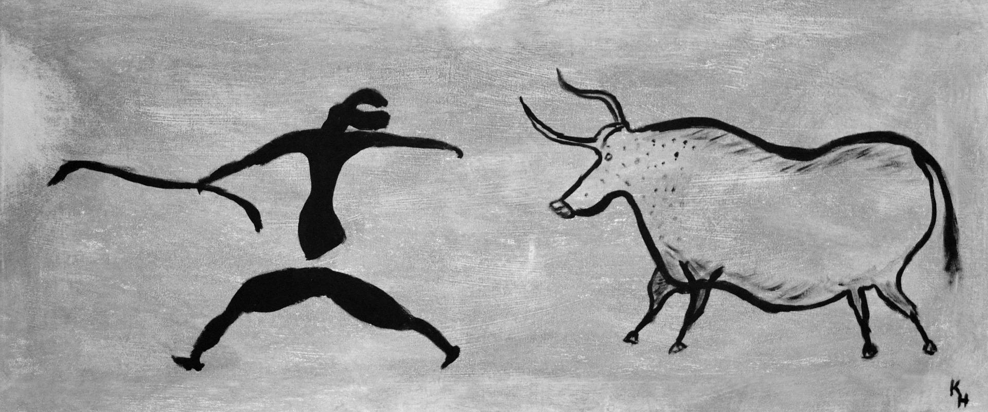 When were the first paintings made?