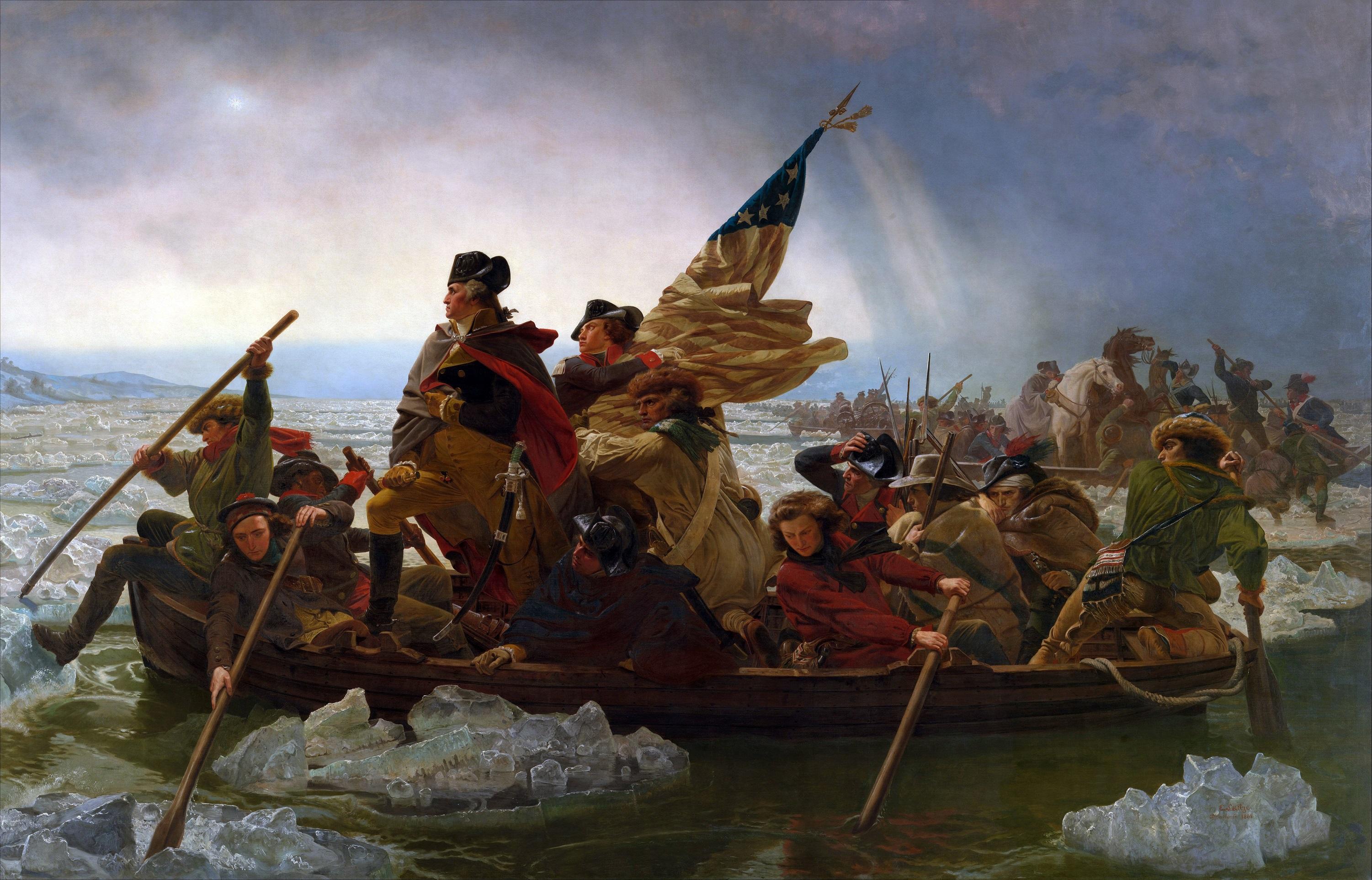 What was Emanuel Leutze's most famous painting?
