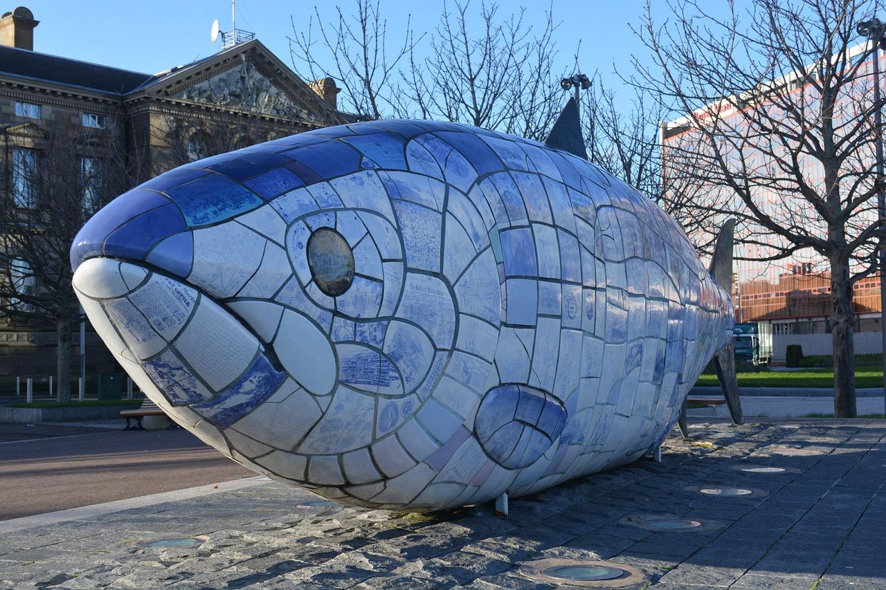 The Big Fish sculpture in Belfast