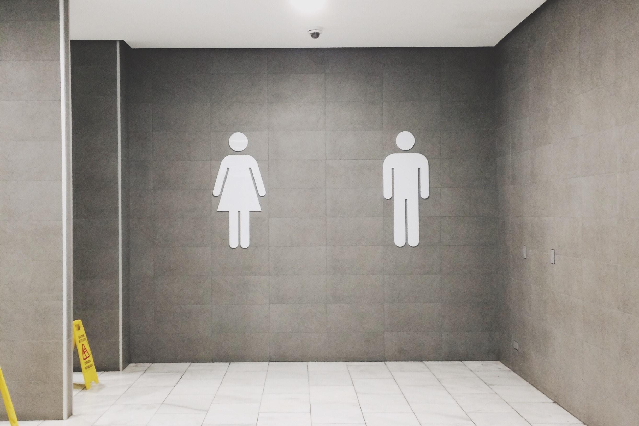 the restroom
