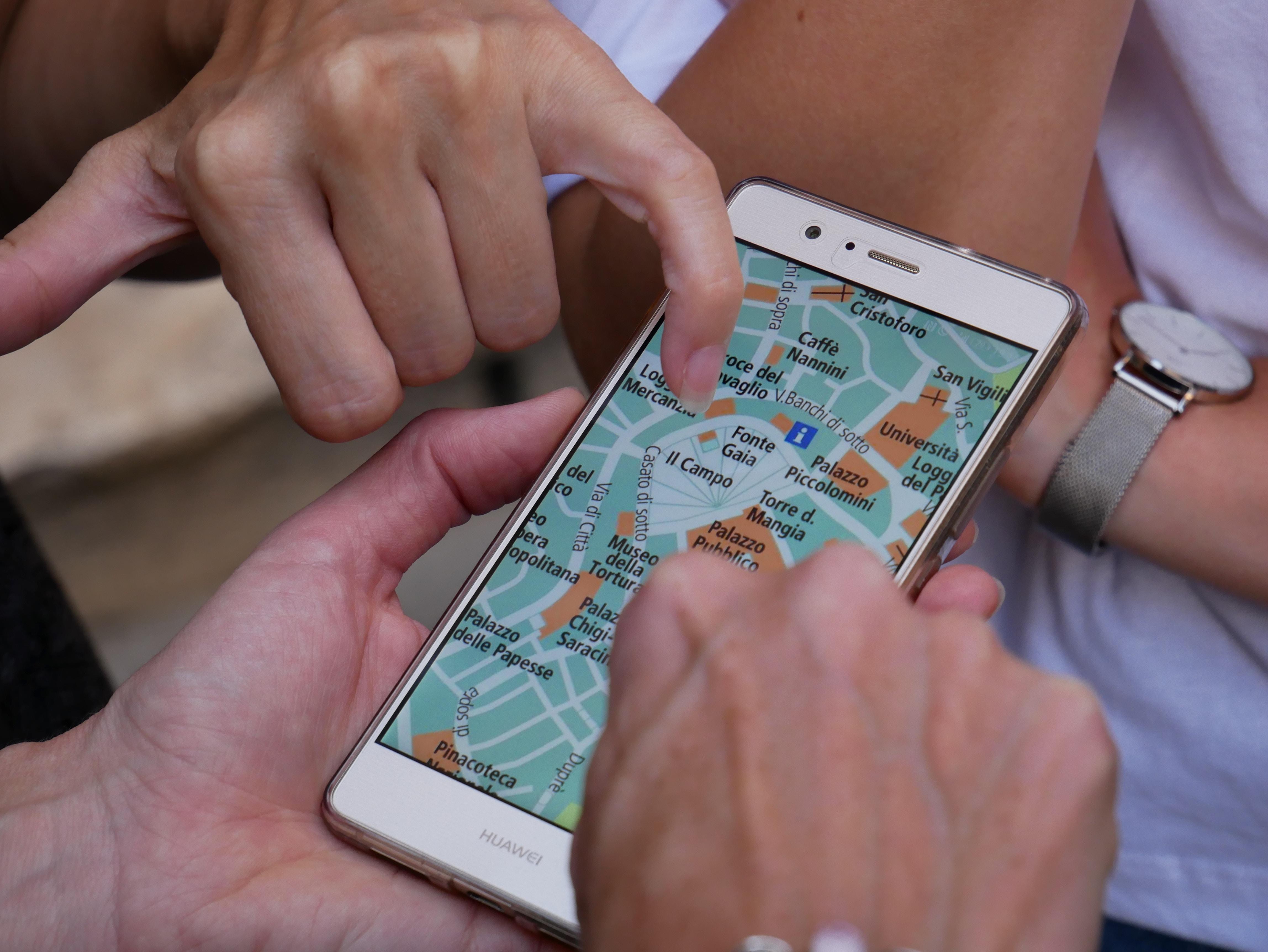 using maps