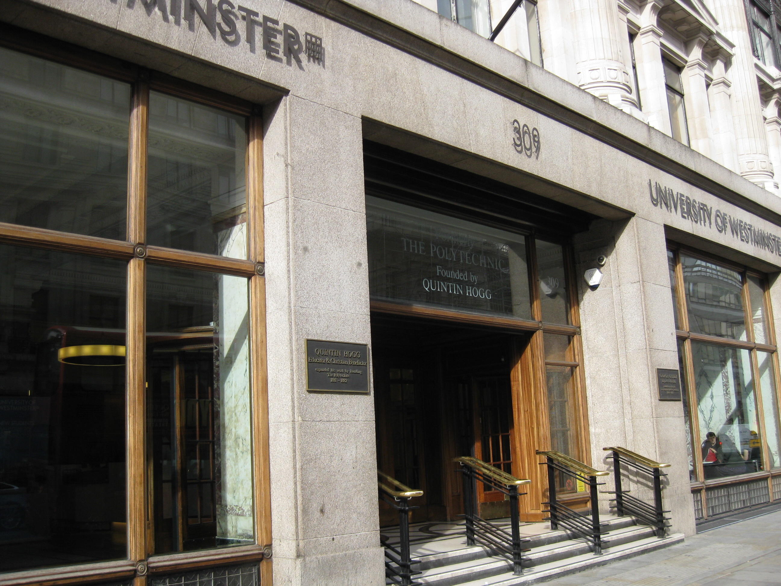 Regent street campus that offers open courses in German