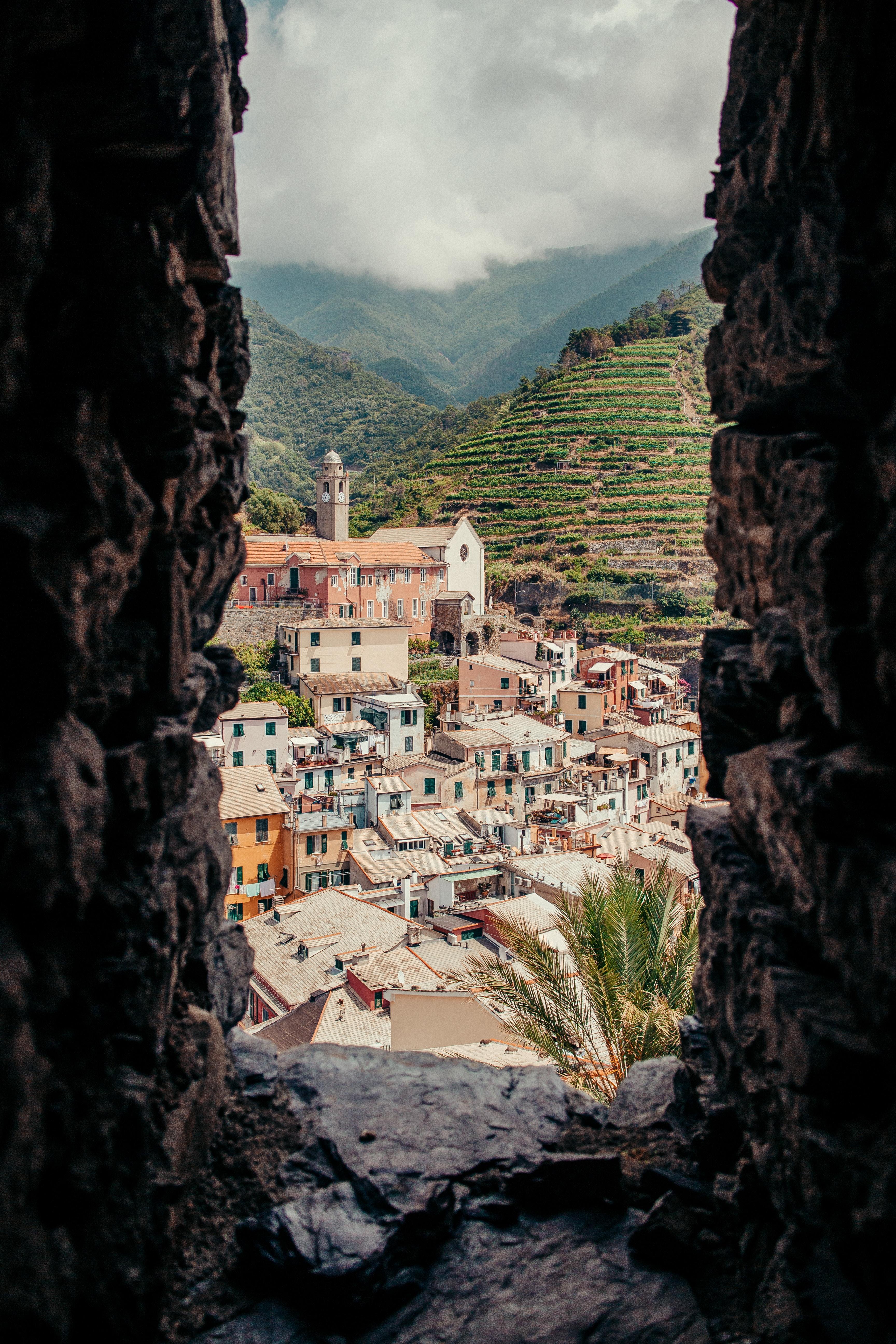 village between rocks