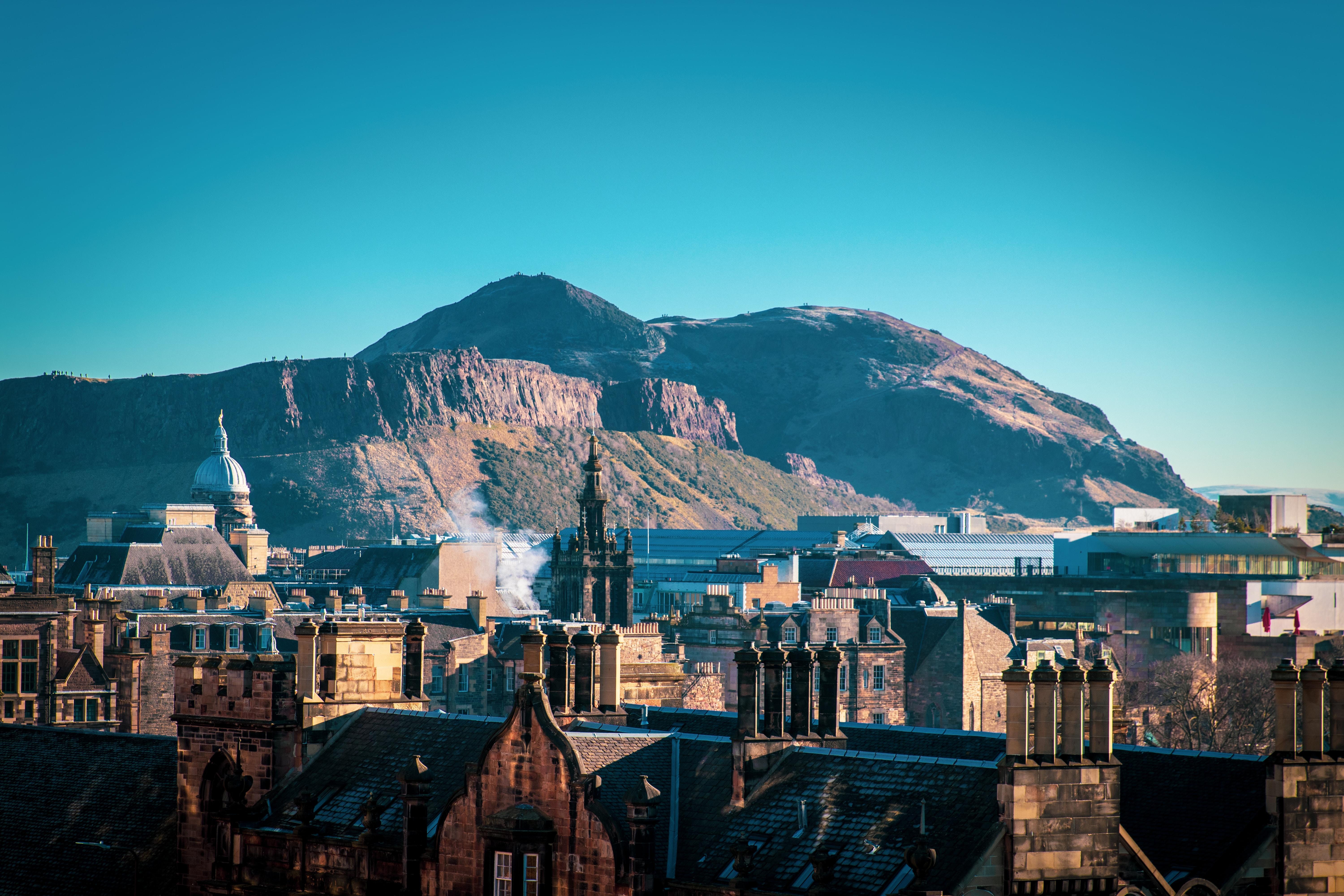 Edinburgh's skyline, with Arthur's Seat