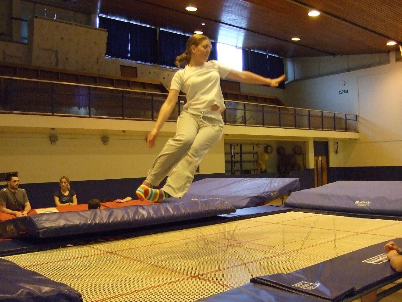 Trampolining is quite a new trend.