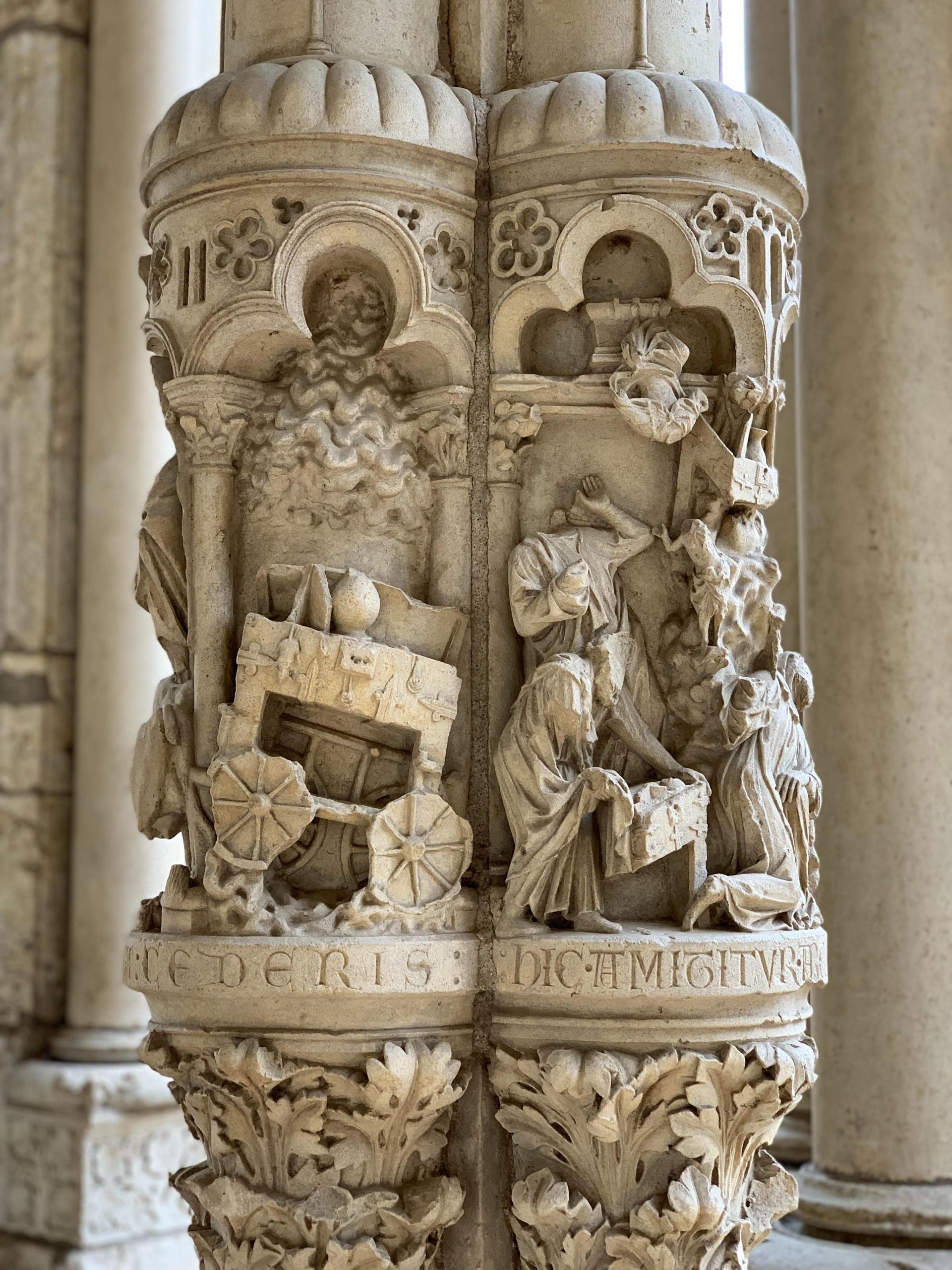 high relief sculpture at Chartres