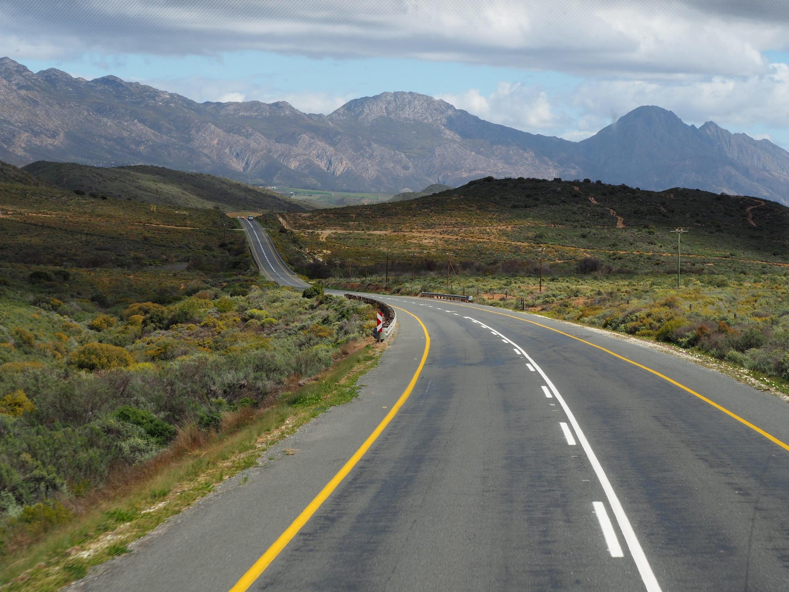 Highway along South Africa's coastal route