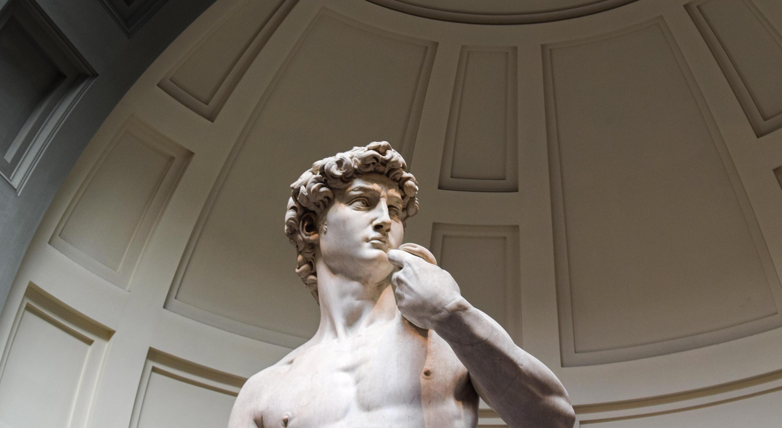 Michelangelo's famous sculpture, David.