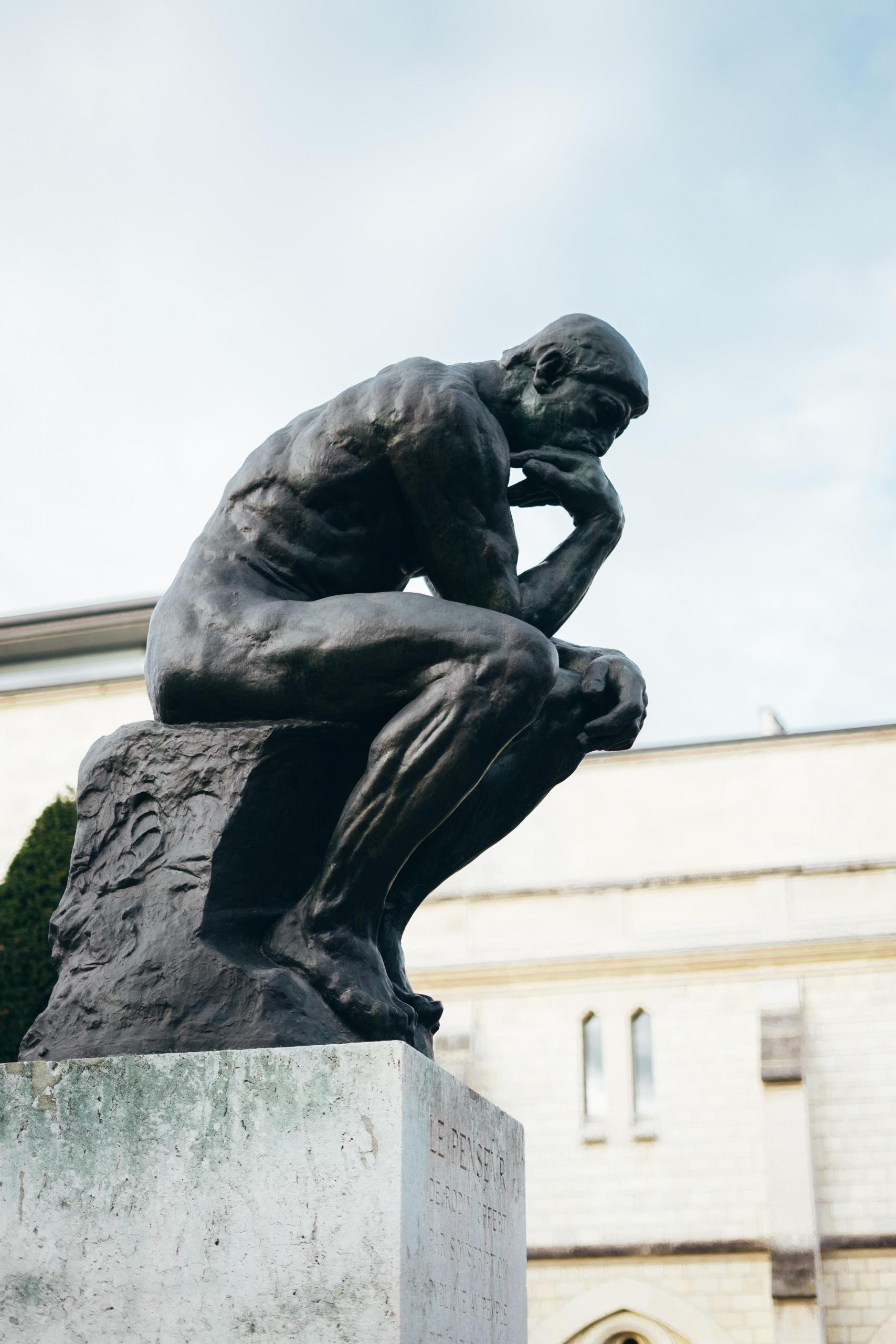 Rodin's sculpture, the Thinker