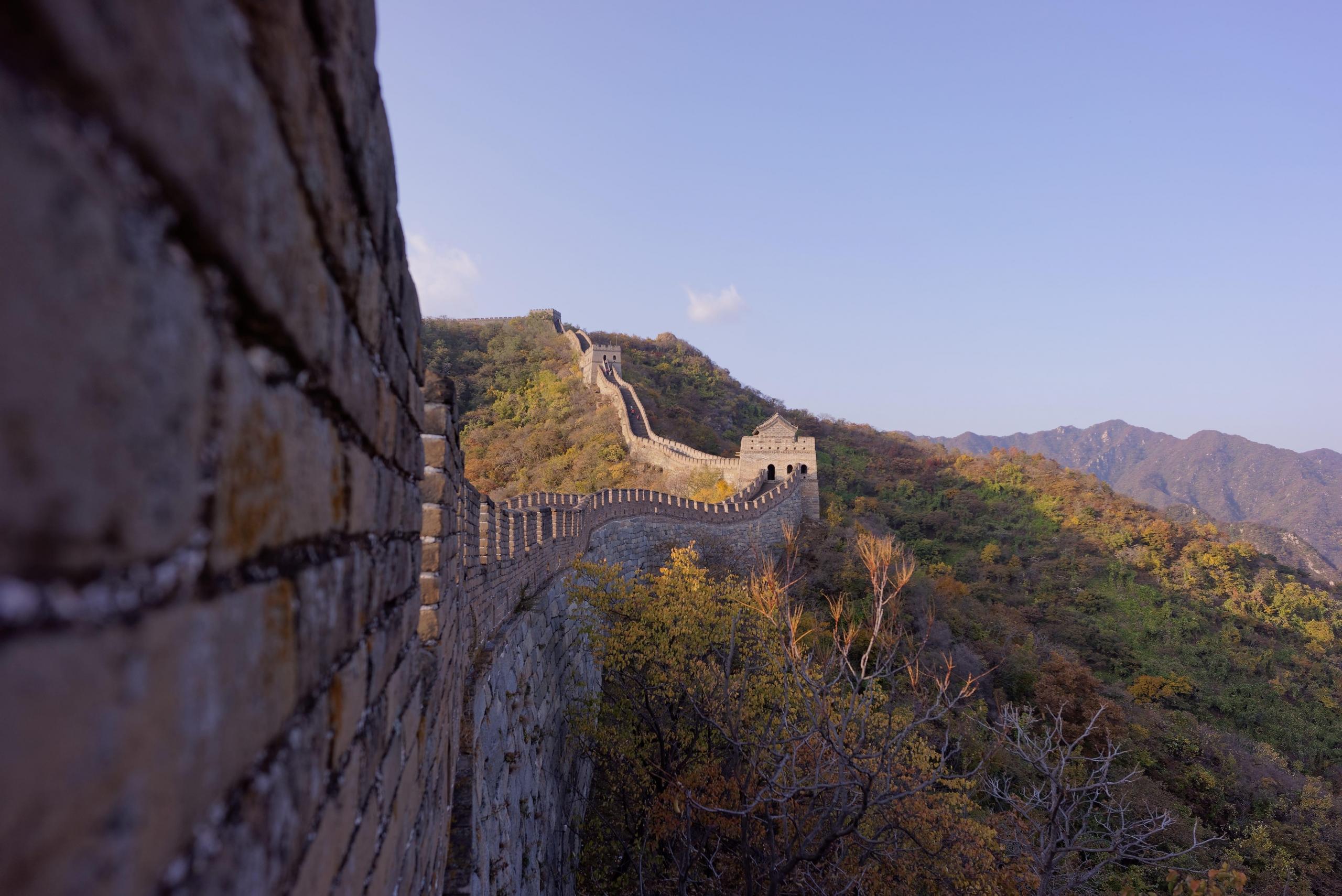 View on the Great Wall of China