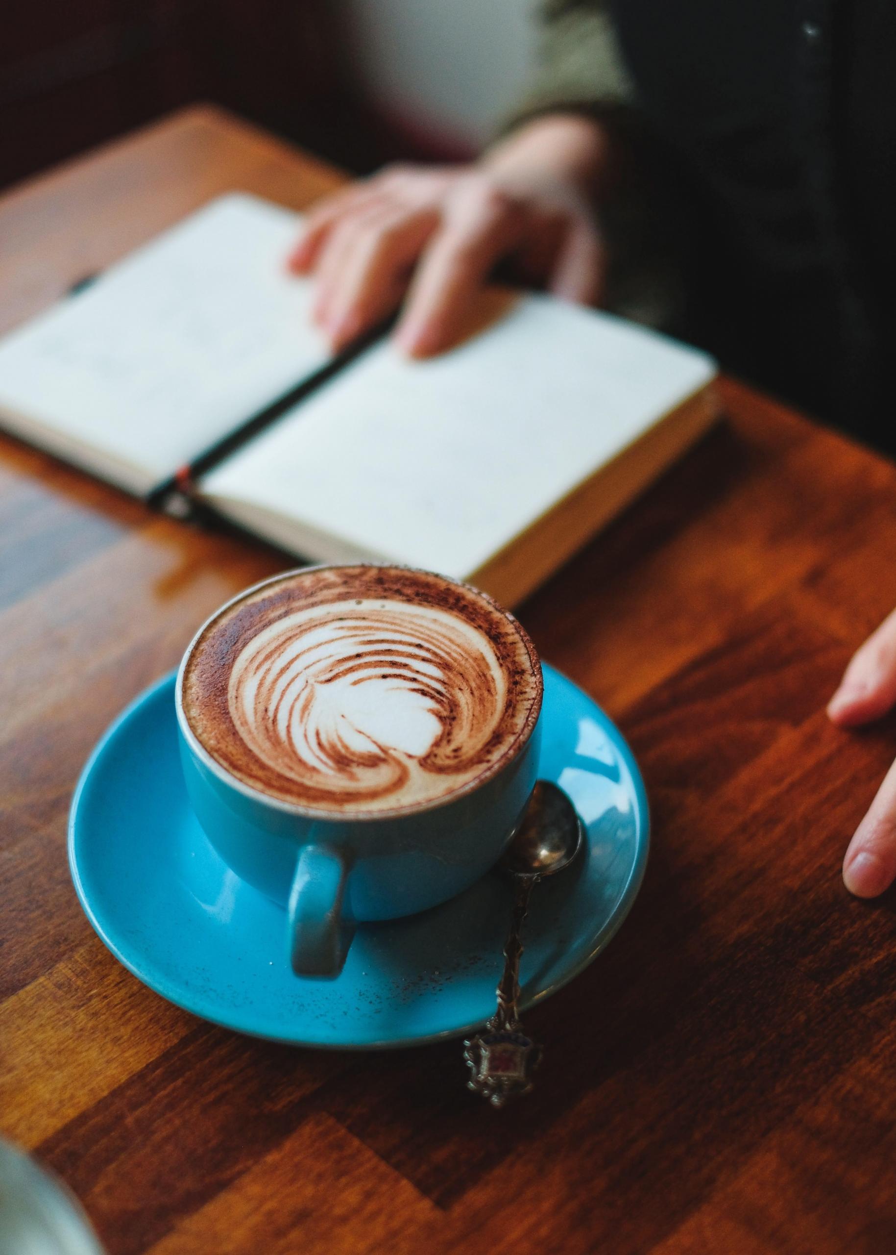 studying with coffee for private tutorial