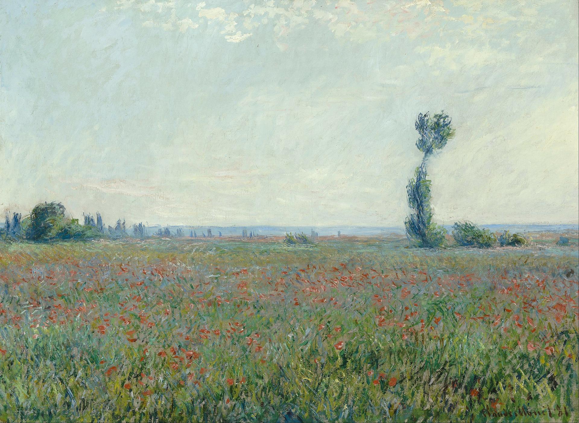 Tranquility in the fields was Monet's trademark