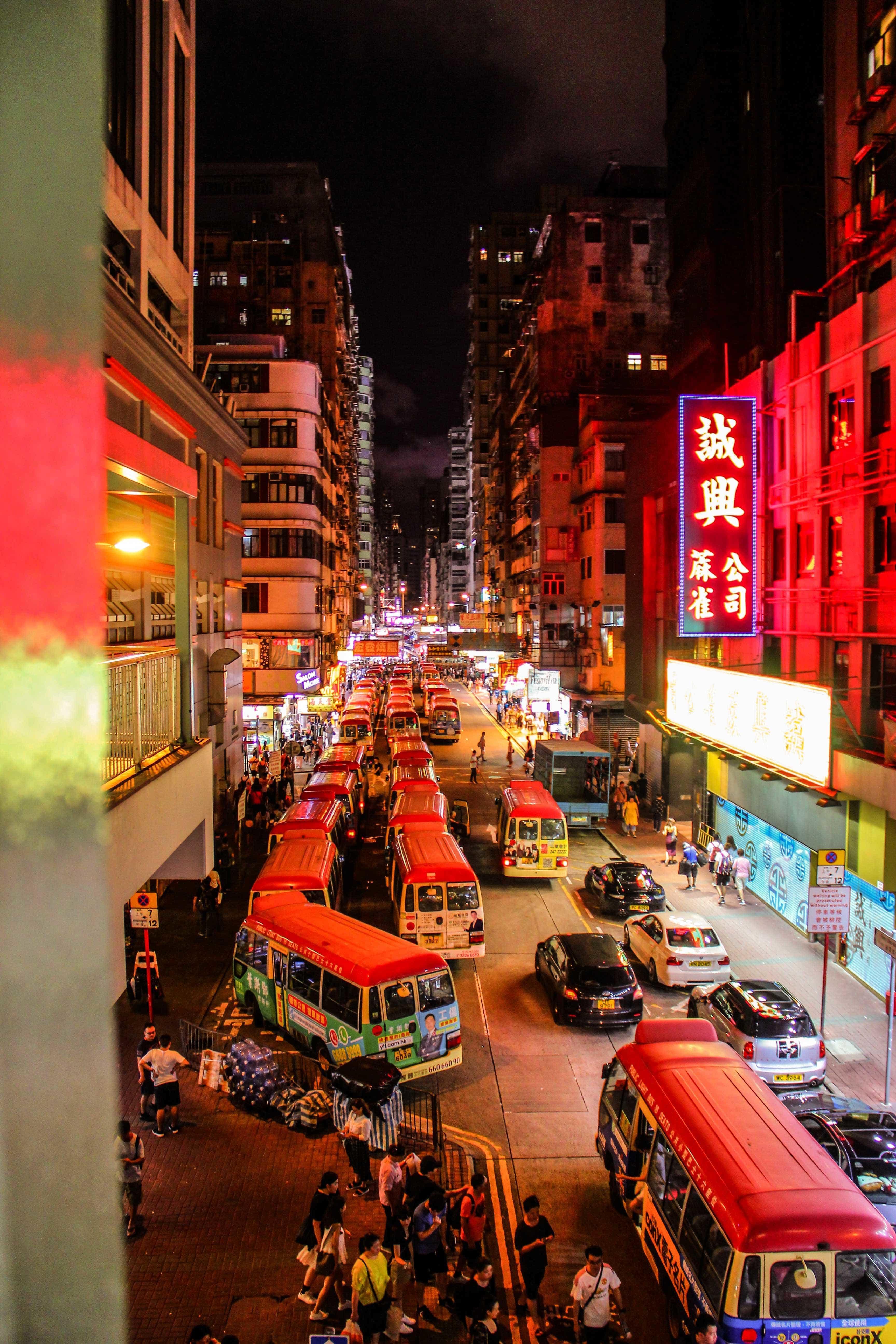 hong kong at night