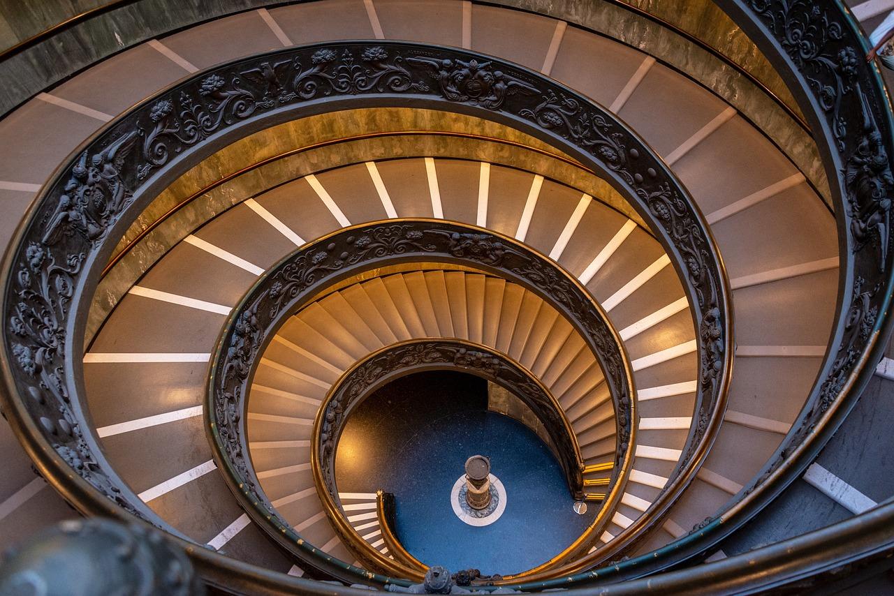 Vatican museum stairs rome visit