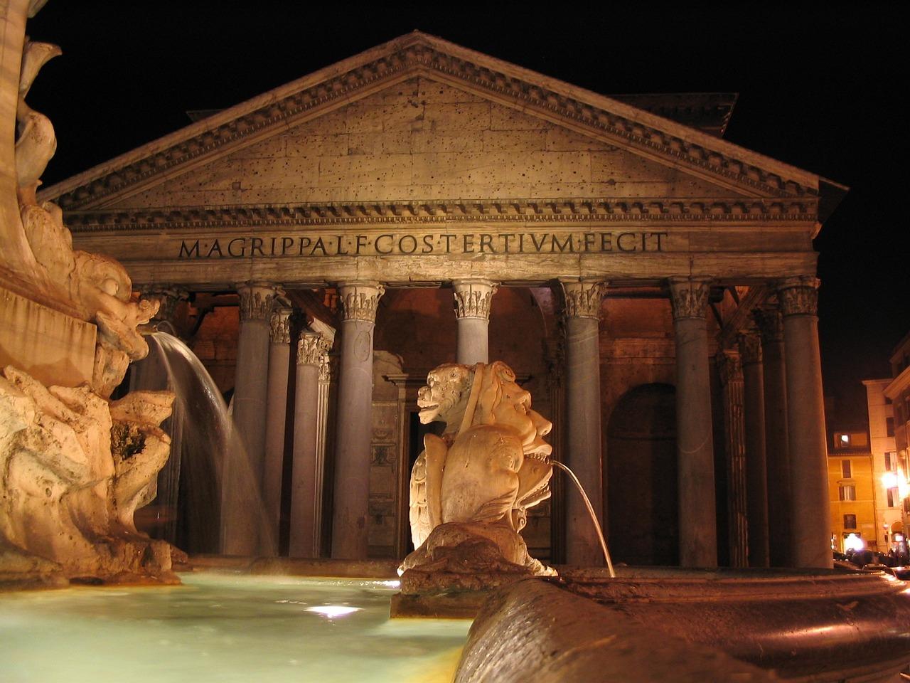 Pantheon rome italy visit fountain