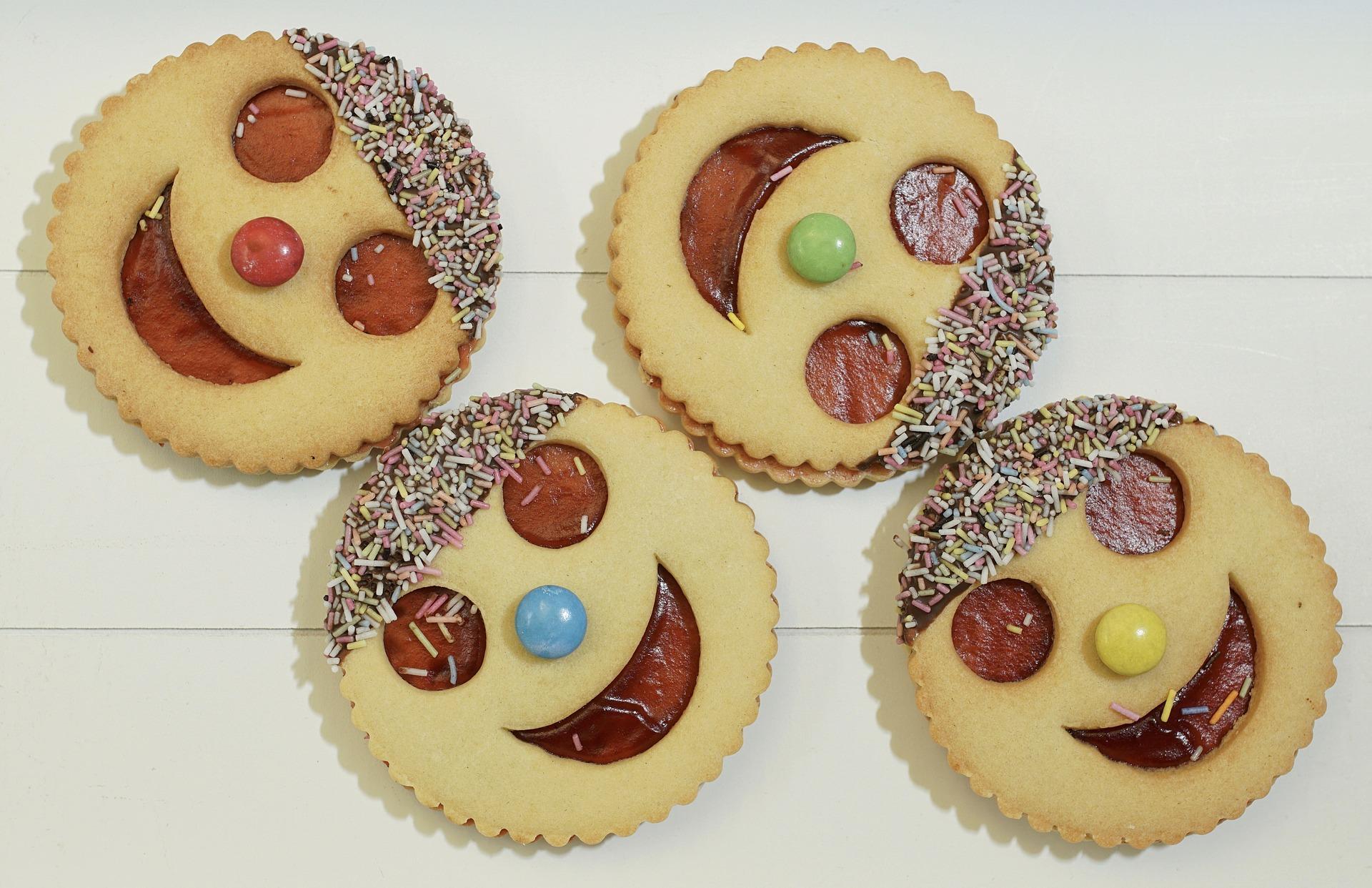 be sure to include sprinkles and glitter on your list of cake decorating supplies; they are great for biscuits