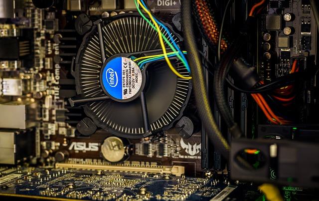 the insides of a computer