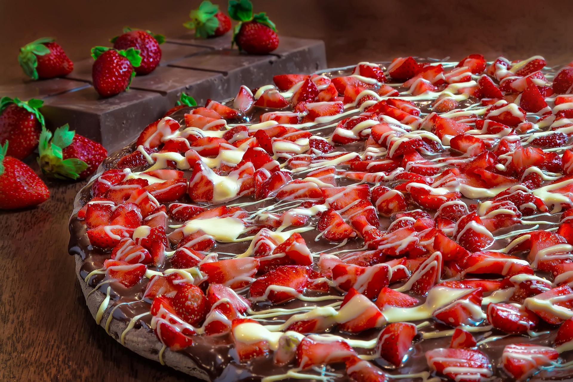 How do you make a sweet pizza?