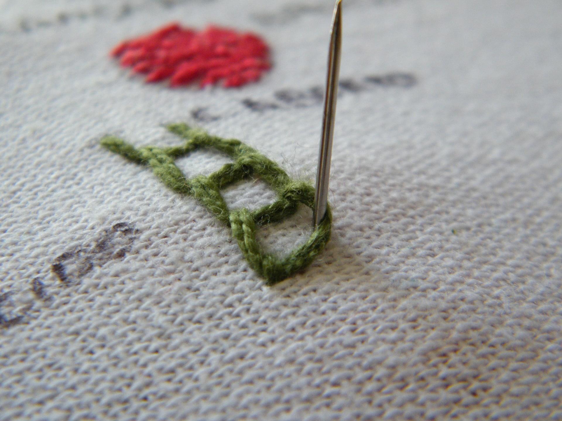 How can you hide embroidery?