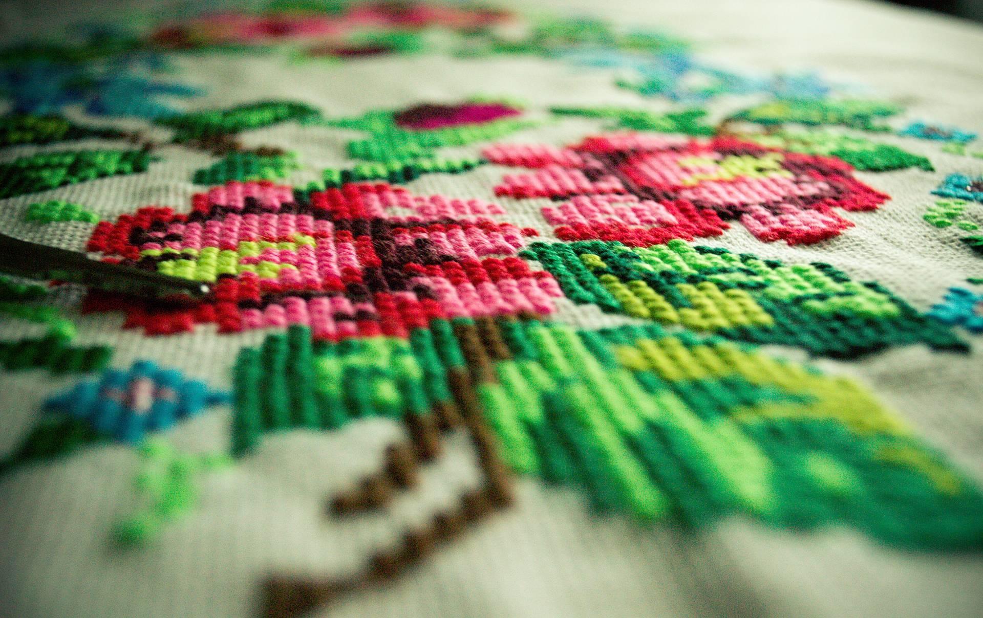 How can you start embroidering?