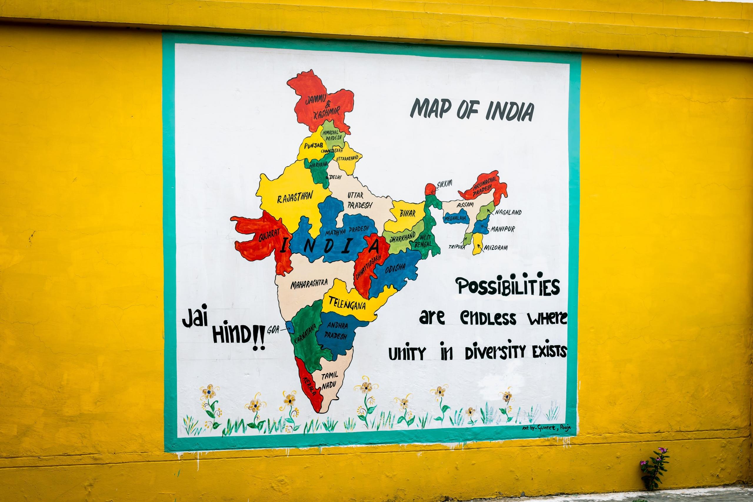 india map - hindi lessons