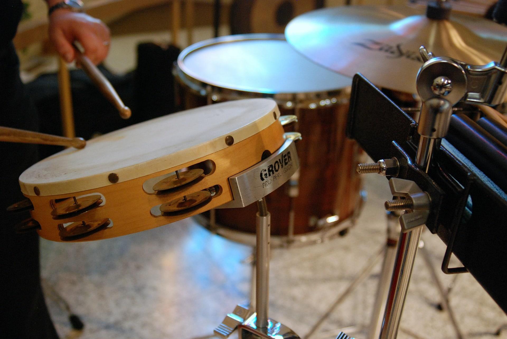 mounted tambourine