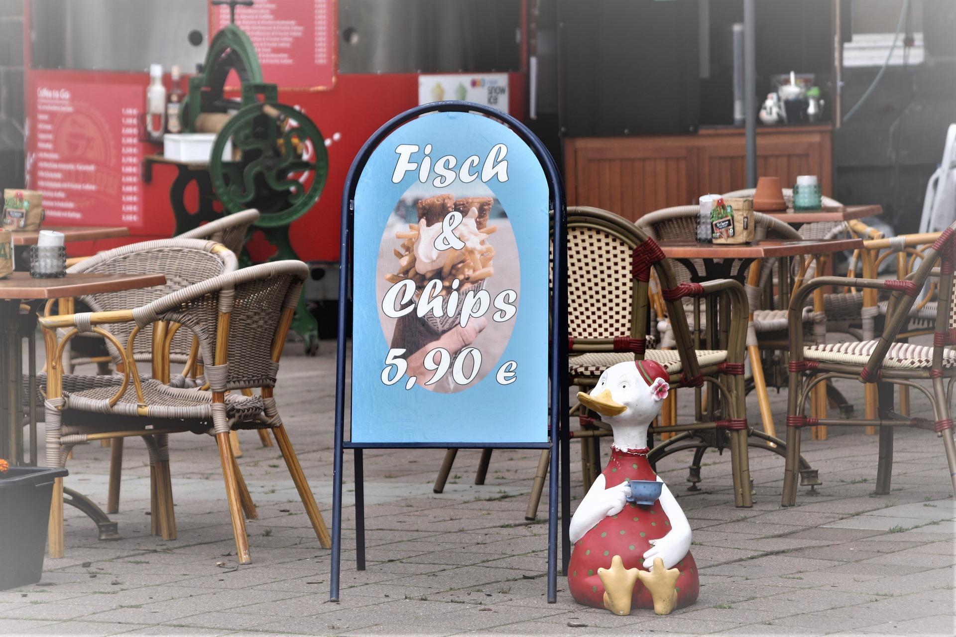 You can learn about food and health in a fish n chips shop
